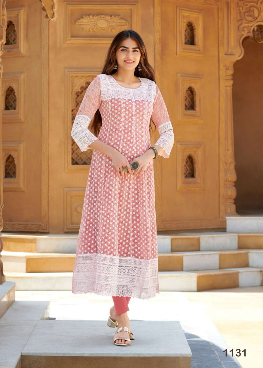 S3forever-eliza-fabric-georgette- Heay -Carzy Print-front Work Anarkali-long-gown-kurti-1131